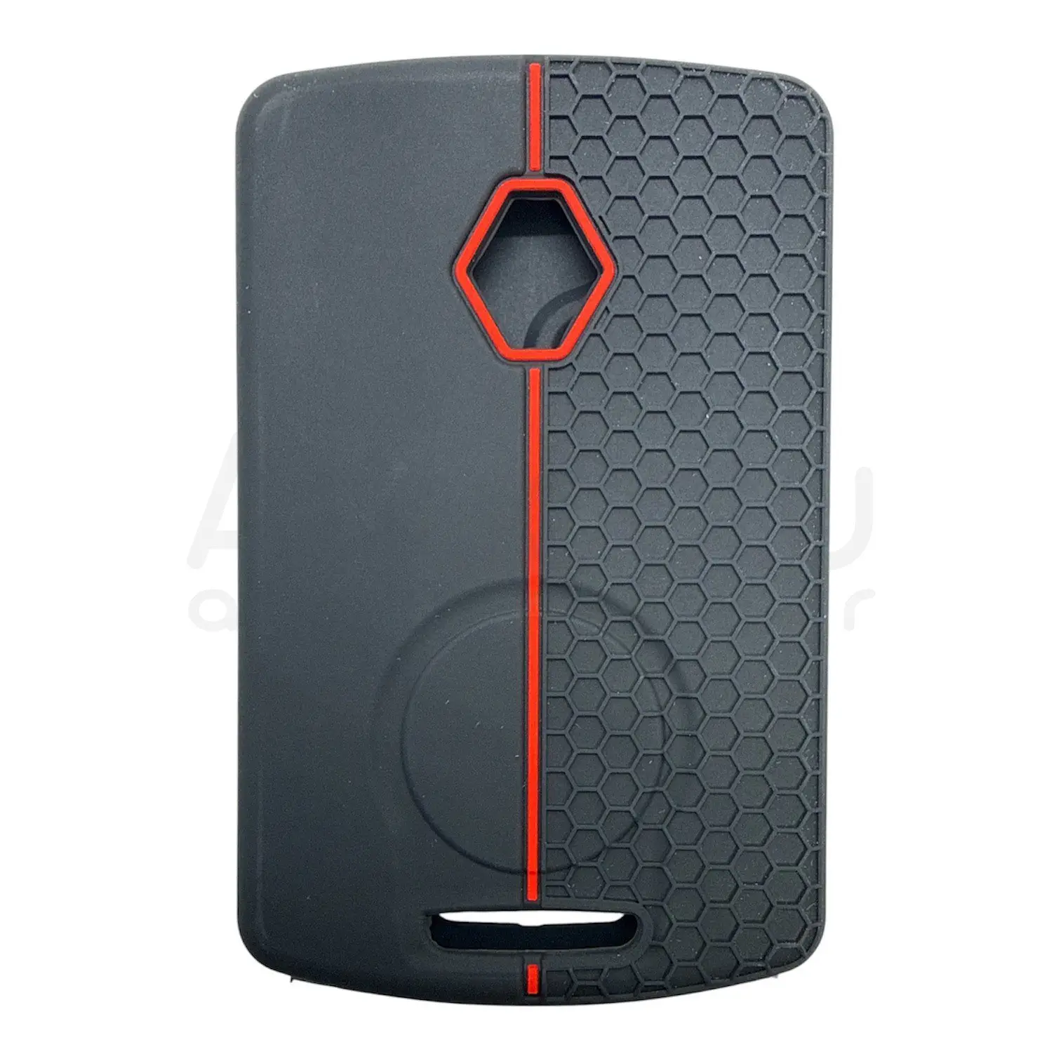 3527-PK | Renault Kart Petek Desenli Kılıf 4 Buton Kırmızı - Görsel 2