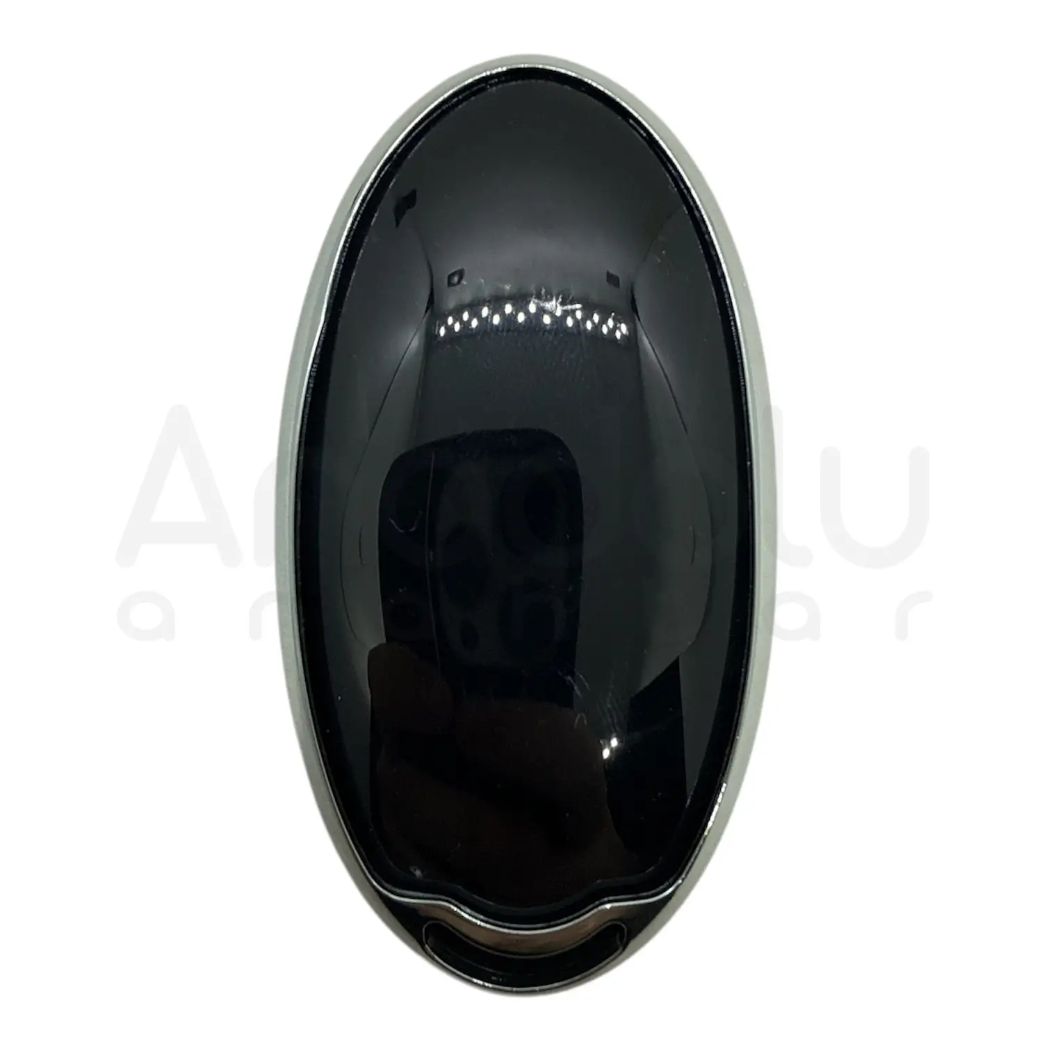 2122-BS | Hyundai Yeni Nano Silikon Kılıfı 4+1 Buton Siyah-Gümüş - Görsel 2