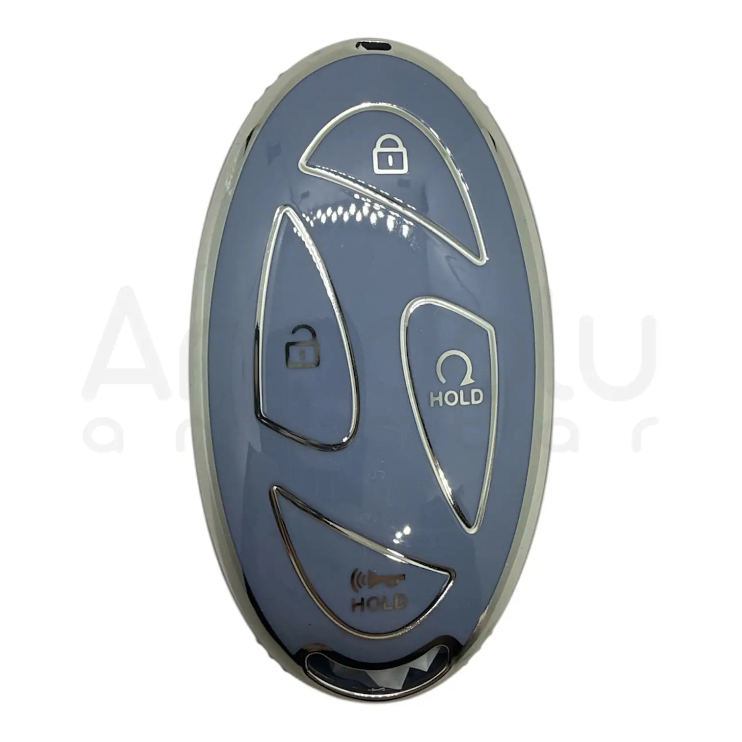 2122-M | Hyundai Yeni Nano Silikon Kılıfı 4+1 Buton Mavi