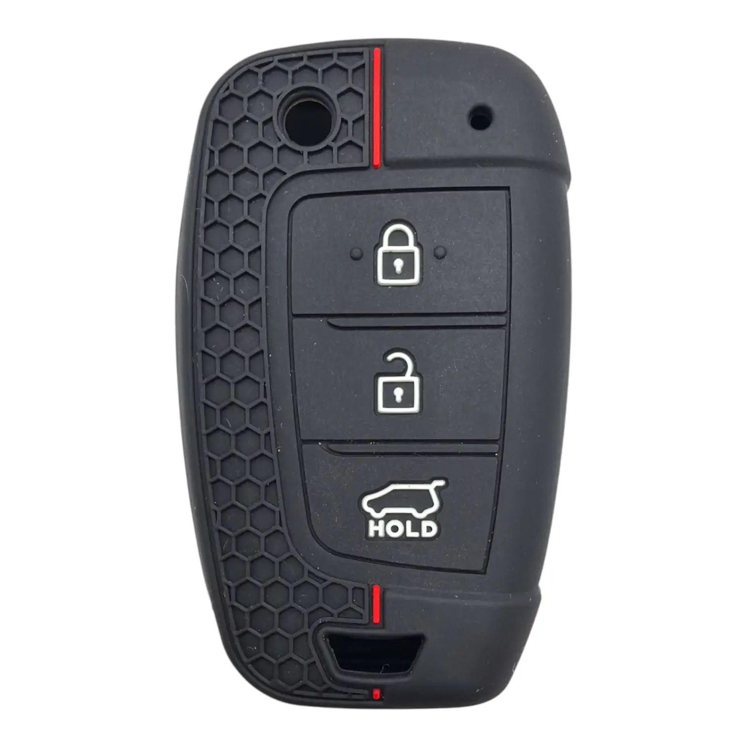 2123-PK | Hyundai Sustalı Petek Desenli Kılıf 3 Buton Kırmızı 1 2123-PK | Hyundai Sustalı Petek Desenli Kılıf 3 Buton Kırmızı