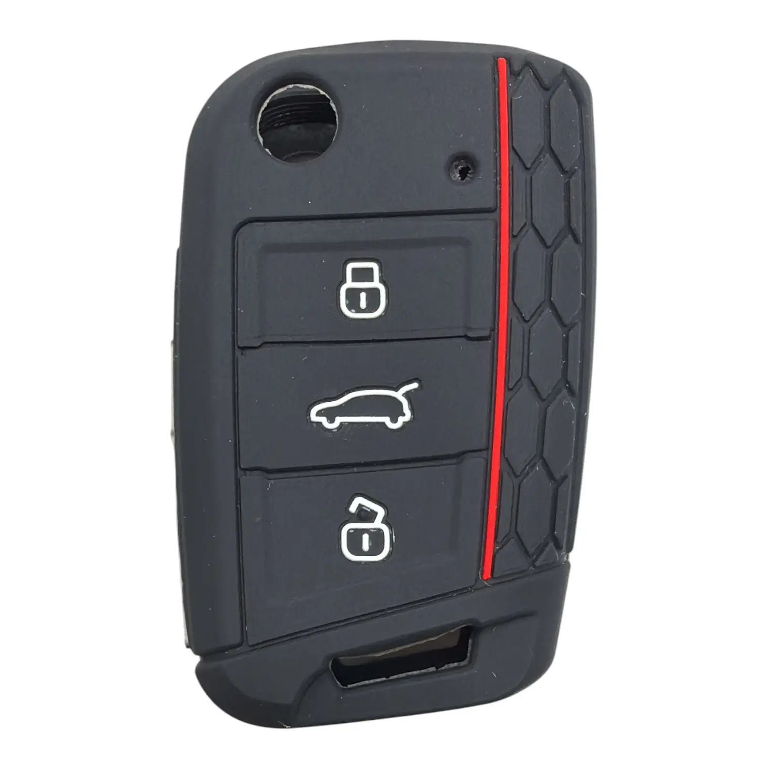 2810-PK-1 | Volkswagen MQB Petek Desenli Kılıf 3 Buton Kırmızı 1 2810-PK-1 | Volkswagen MQB Petek Desenli Kılıf 3 Buton Kırmızı
