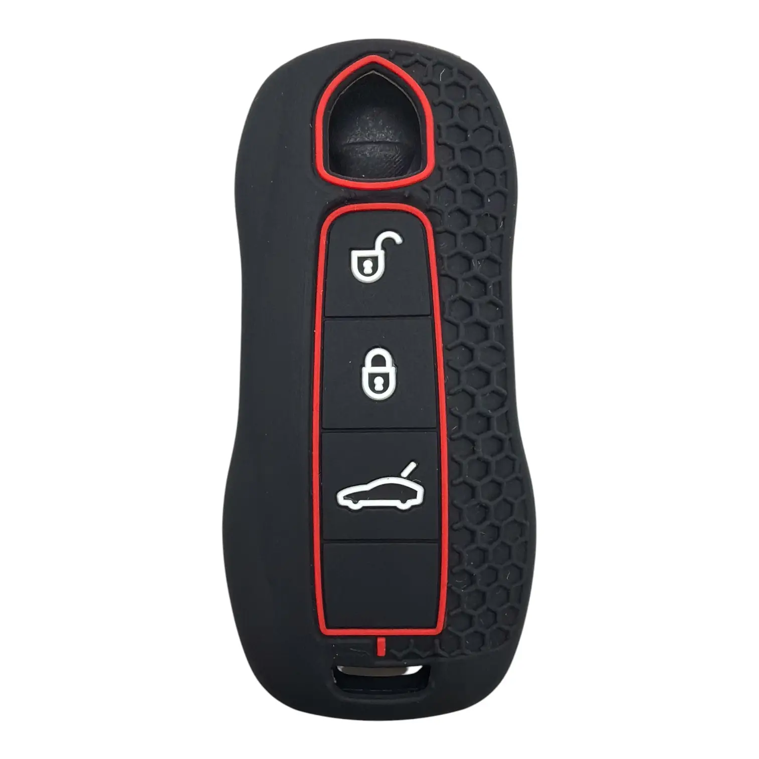 2933-PK | Porsche Petek Desenli Kılıf 3 Buton Kırmızı 1 2933-PK | Porsche Petek Desenli Kılıf 3 Buton Kırmızı